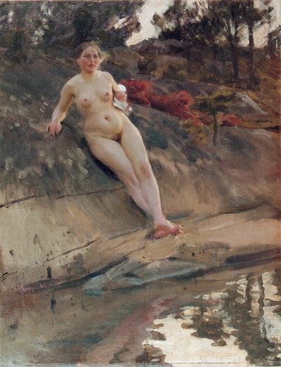 Sunbathing Girl by Anders Leonard Zorn